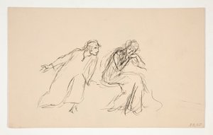 Angelo en Isabella (studie) - Act II, Scene IV, Maat voor Maat