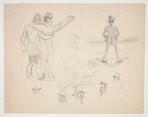Verschillende mannelijke figuurstudies