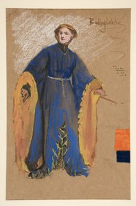 Bolingbroke, kostuumschets voor King Richard II door Edwin Austin Abbey