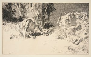 Onder: door Edwin Austin Abbey