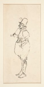 Cartoon van een man in pantaloons