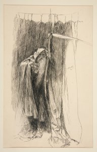 Enter Time, als koor - Act IV, Scene I, De Winter door Edwin Austin Abbey