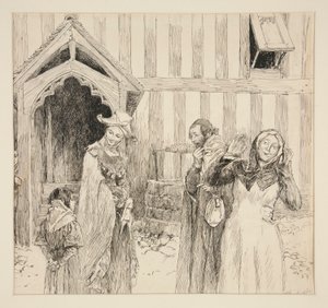 Evans door Edwin Austin Abbey