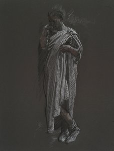 Figure study for door Edwin Austin Abbey