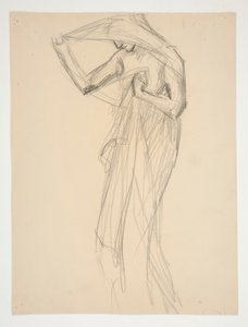 Figurenstudie voor door Edwin Austin Abbey