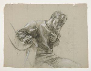 Figuurstudie door Edwin Austin Abbey