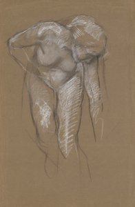 Figurenstudie voor door Edwin Austin Abbey