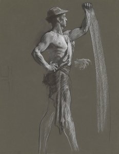 Figurenstudie door Edwin Austin Abbey