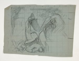 Figuurstudie voor de Zeven Hoofdzonden, uit De zoektocht naar de Heilige Graal (een serie van vijftien schilderijen voor de Boston Public Library, voltooid in 1901) door Edwin Austin Abbey