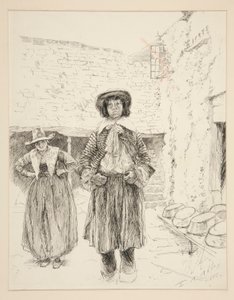 Illustratie voor door Edwin Austin Abbey