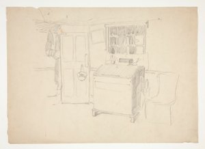 Interieurstudie door Edwin Austin Abbey