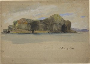 Eiland Staffa door Edwin Austin Abbey