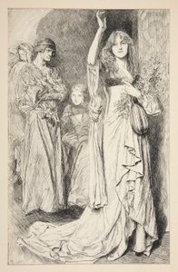 Ophelia door Edwin Austin Abbey