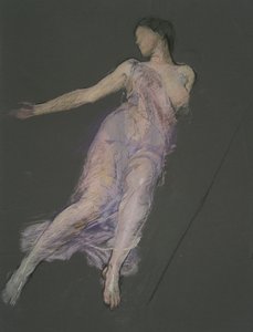 Mogelijk een studie voor figuur van 5 uur door Edwin Austin Abbey