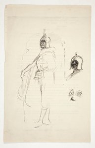 Voorstudie voor Othello (?) door Edwin Austin Abbey