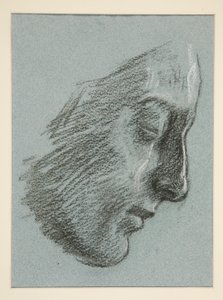 Profiel van een jonge vrouw door Edwin Austin Abbey