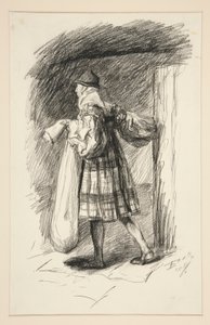 Provost met Ragozine door Edwin Austin Abbey