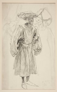 Rosalin en Maria door Edwin Austin Abbey