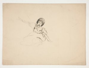 Schreeuwende vrouw (studie voor .3439), schets voor The Lay of the Lobster