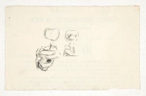 Schetsen van handen die wijnglazen vasthouden door Edwin Austin Abbey