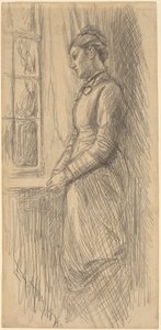 Eenzaamheid: Miss Vesta Rollinstall door Edwin Austin Abbey
