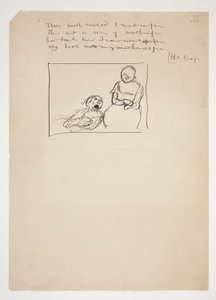 Studie voor Herrick door Edwin Austin Abbey
