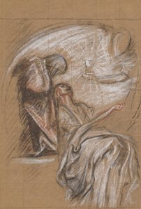 Studie voor door Edwin Austin Abbey