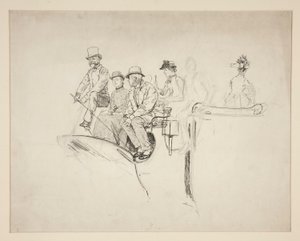 Studie voor door Edwin Austin Abbey