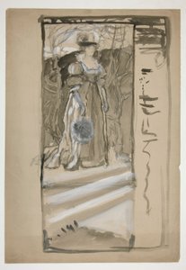 Studie voor door Edwin Austin Abbey