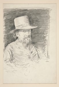 Studie voor Generaal Meade: schets voor muurschildering voor het staatskapitool in Harrisburg, Pennsylvania, 1902-1911 (voltooid door John Singer Sargent) door Edwin Austin Abbey