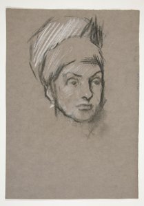 Studie voor Wetenschap: schets voor muurschildering voor het staatskapitoolgebouw in Harrisburg, Pennsylvania, 1902-1911 (voltooid door John Singer Sargent) door Edwin Austin Abbey
