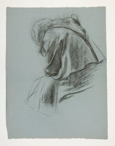 Studie voor Het Vertrek, uit De Zoektocht naar de Heilige Graal (een serie van vijftien schilderijen voor de Boston Public Library, voltooid in 1901)