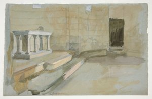 Studie voor De zoektocht naar de Heilige Graal (serie van vijftien schilderijen voor de Boston Public Library, voltooid in 1901)
