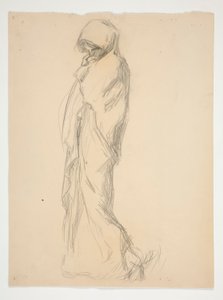 Studie voor figuur van 11 uur(?) in 
