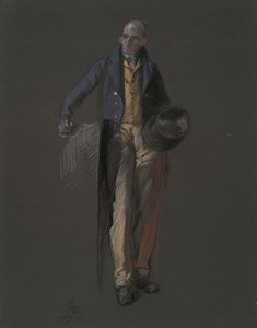 Studie voor de figuur van Stephan Girard door Edwin Austin Abbey