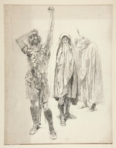 Studie voor een niet-geïdentificeerd Shakespeare-stuk