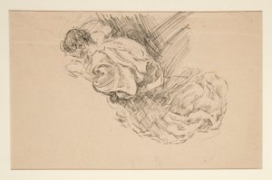 Studie van een engel door Edwin Austin Abbey
