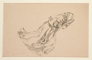 Studie van een engel (voor glas-in-lood? voor een plafond?) door Edwin Austin Abbey