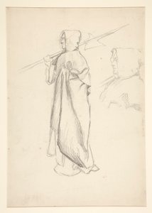 Studie van hellebaardier, uit Koning Richard III