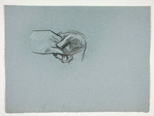 Studie van handen door Edwin Austin Abbey