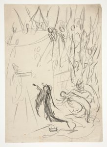 Het bereiken van de Graal, studie voor De zoektocht naar de Heilige Graal (serie van vijftien schilderijen voor de Boston Public Library, voltooid in 1901)