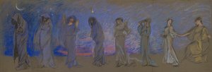 De Uren door Edwin Austin Abbey