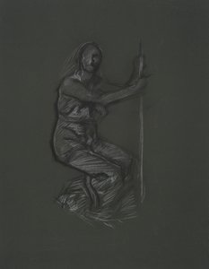 Onbekende figuurstudie voor het muurschilderingsproject in het Pennsylvania State Capitol Building, Harrisburg, 1902-1911