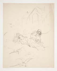 Ongeïdentificeerde illustratie door Edwin Austin Abbey