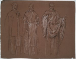 Ongeïdentificeerde studie door Edwin Austin Abbey