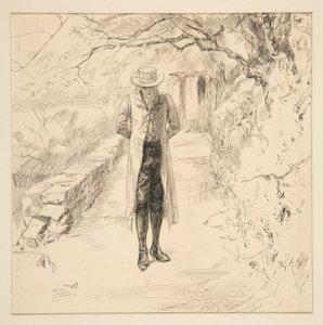 Wordsworth wandelt in bossen: The English Lakes and Men Series, van Harper door Edwin Austin Abbey