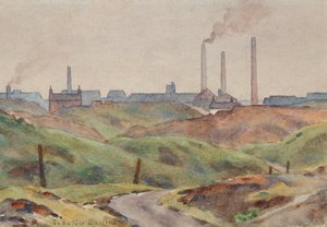 Zwartlandschap door Edwin Butler Bayliss