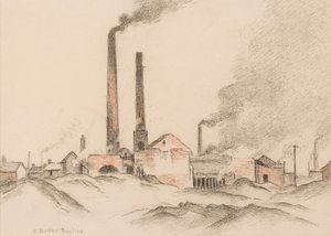 Baksteenfabriek door Edwin Butler Bayliss