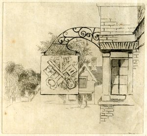 Teken van de Kruissleutels, St Neots, Cambridgeshire, 1881