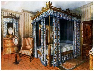 Een Hepplewhite slaapkamer, 1911-1912 door Edwin Foley